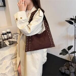 Suede Purses for Women Large Suede Handbag Slouchy Tote Bag Hobo